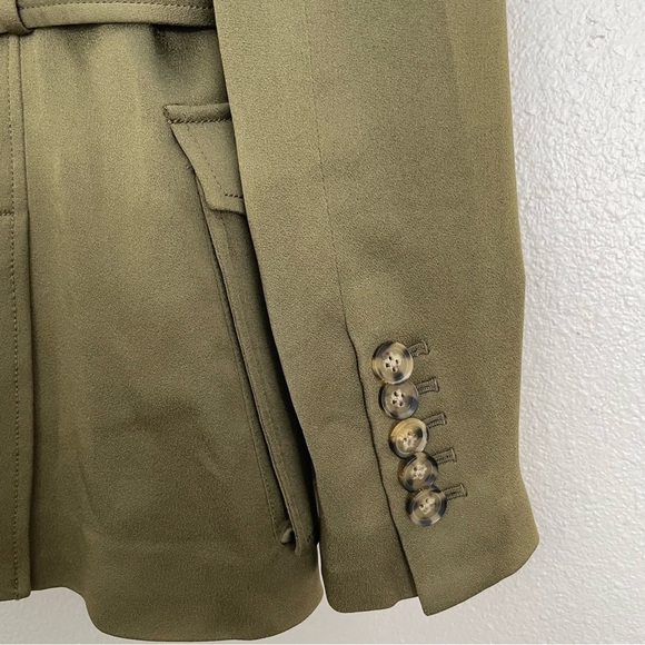 NEW VERONICA BEARD Myla Dickey Blazer Suit Olive Size 2 - Picture 10 of 16